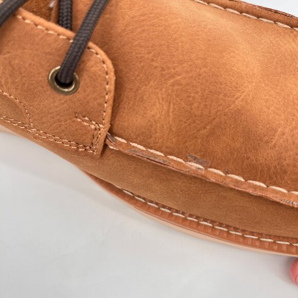 Club Room Men’s Clifton Lace-Up Moc-Toe Boots Size 13 Tan Faux Suede Memory Foam main image 5